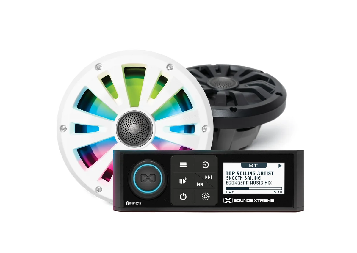 ECOXGEAR - SEI-MRN1DIN65 - Marine AM/FM/Bluetooth Digital Media Player