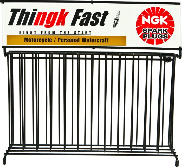 NGK Spark Plug Wire Rack Display - Durable Retail Display for Automotive Parts