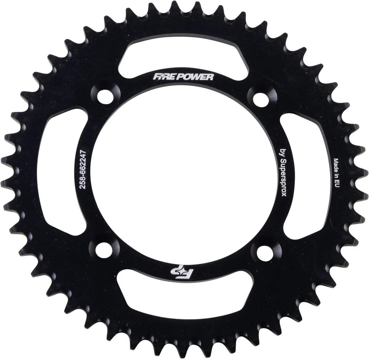 FIRE POWER - FPA-6622-47-BLK - Aluminum Rear Sprocket