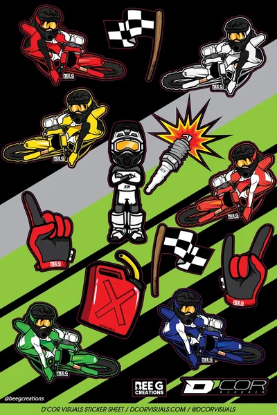 D-COR - 40-90-124 - Sticker Sheet