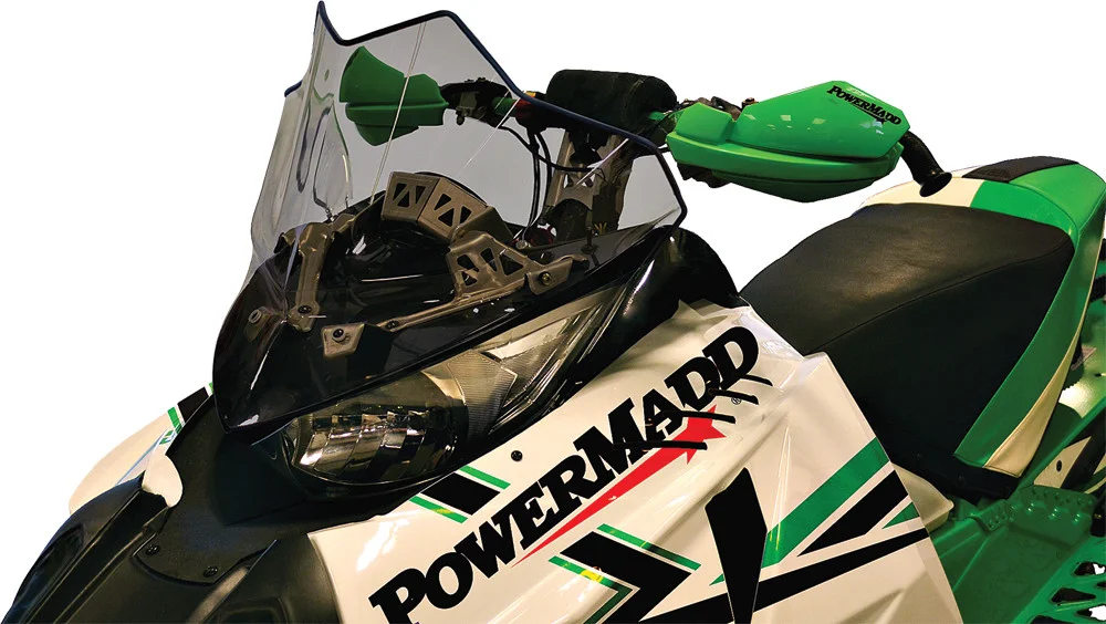 POWERMADD 12-Inch High Windshield/Windscreen - Durable Polycarbonate for Powersports