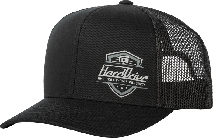 HARDDRIVE - 800-0211 - HARDDRIVE SHIELD HAT BLACK OS