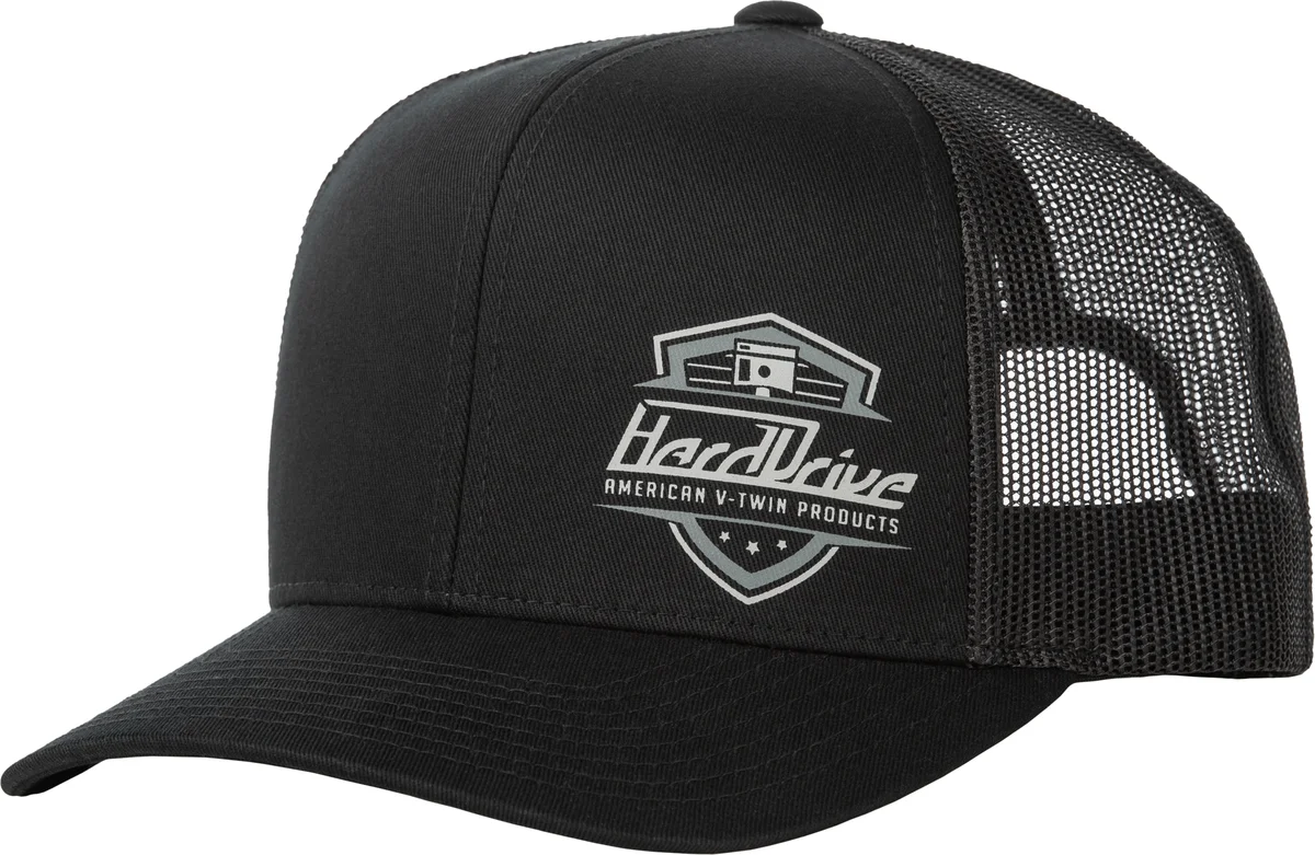 HARDDRIVE - 800-0211 - HARDDRIVE SHIELD HAT BLACK OS