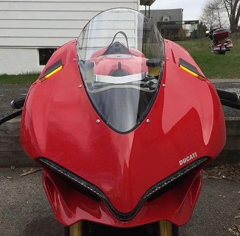 NEW RAGE CYCLES - 1299-MBO-B - Mirror Block Off Turn Signals