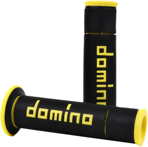 DOMINO RACING - A45041C4740B7-0 - A450 ROAD RACING GRIPS BLACK/YELLOW PAIR