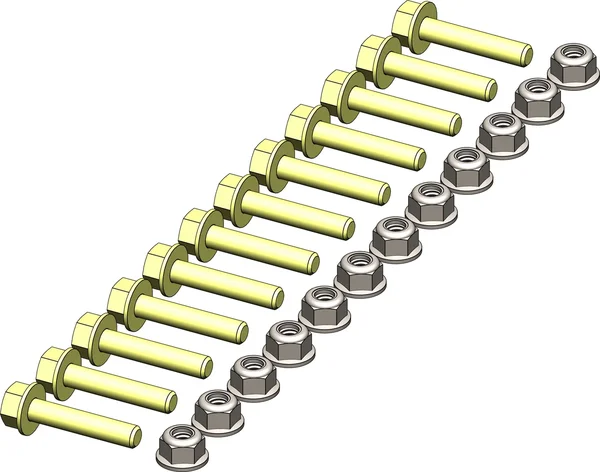 KFI - HK-416 - KFI-UHMW WEAR BAR HARDWARE KIT