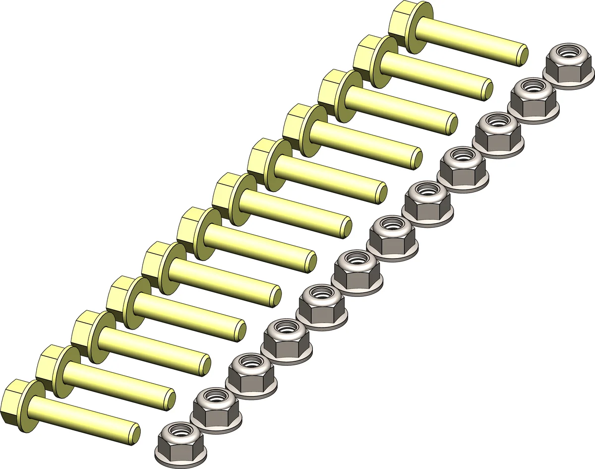 KFI - HK-416 - KFI-UHMW WEAR BAR HARDWARE KIT