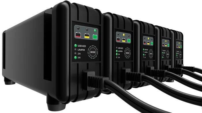 FIRE POWER - 030-0025-07-02 - 5 Bank Battery Charger 12V 5A