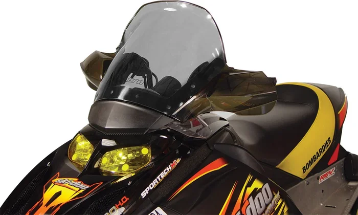 POWERMADD 12-Inch Cobra Windshield - High Impact Polycarbonate Windscreen for Powersports