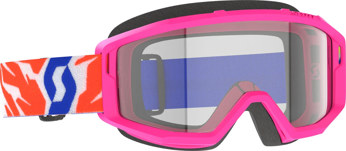 SCOTT - 403026-0026043 - PRIMAL YOUTH GOGGLE PINK CLEAR LENS