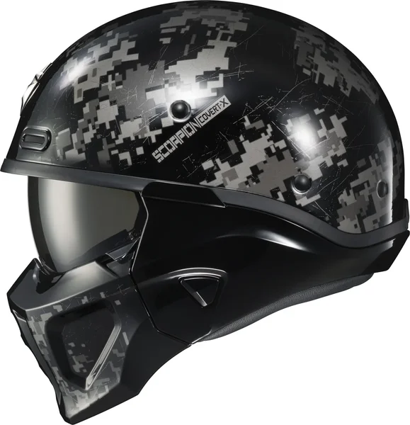 SCORPION EXO - COX-1836 - COVERT X OPEN FACE HELMET DIGICAMO XL