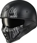 SCORPION EXO - COX-2005 - COVERT X OPEN-FACE HELMET TRIBE MATTE BLACK/WHITE LG
