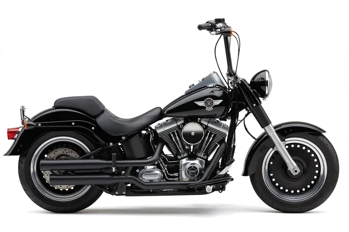 COBRA - 6041B - 3" NH SERIES SLIP-ONS BLACK FAT BOY/DCE 07-17