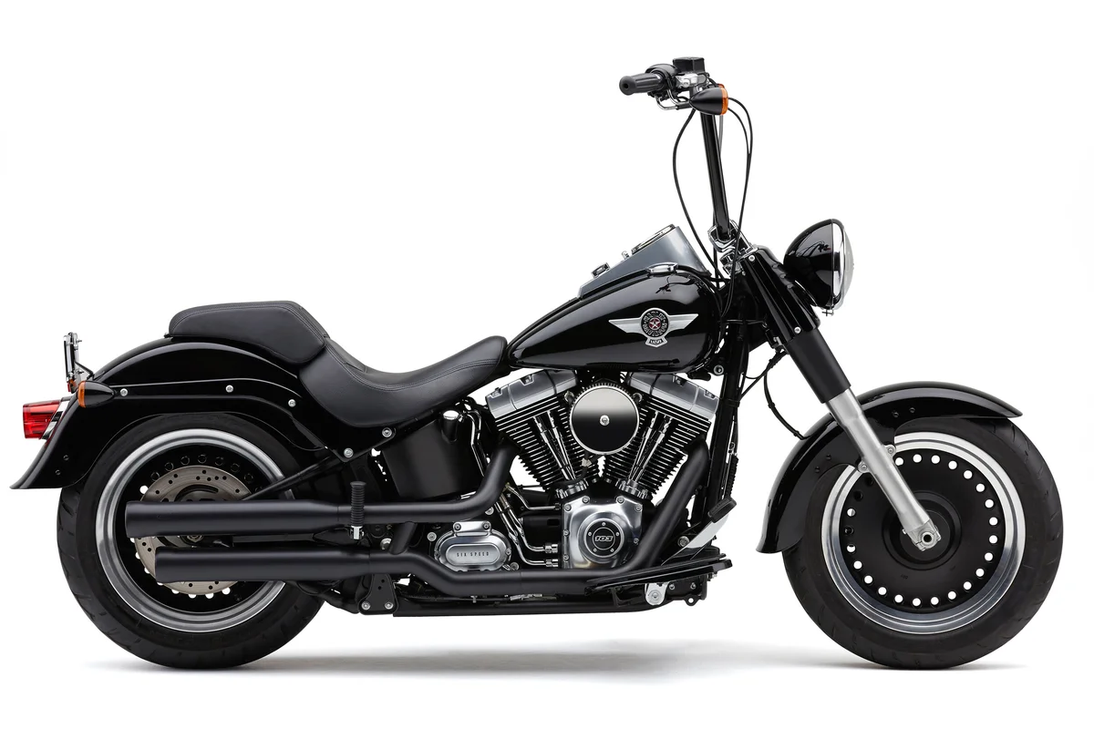 COBRA - 6041B - 3" NH SERIES SLIP-ONS BLACK FAT BOY/DCE 07-17