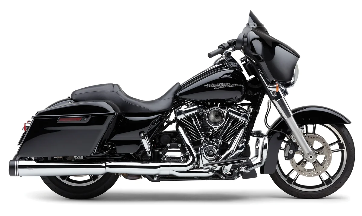 COBRA - 6291 - 4.5" GROOVE TIP SLIP-ON CHROME FLH/FLT 17-22