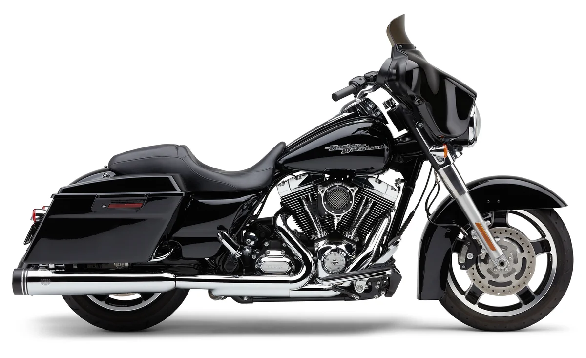 COBRA - 6290 - 4.5" GROOVE TIP SLIP-ON CHROME FLH/FLT 95-16