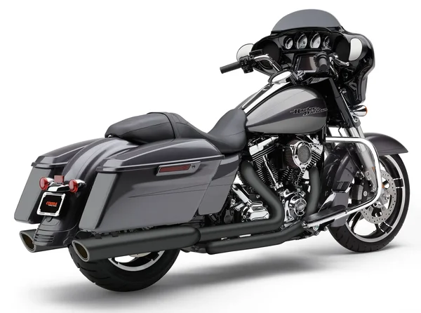 COBRA - 6106RB - 909-TWINS 4" SLIP-ONS BLACK FLH/FLT 95-16