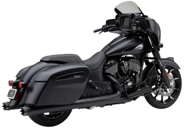 COBRA - 5208B - 4" NH DUAL CUT SLIP-ONS BLACK INDIAN GEN-2 BAG