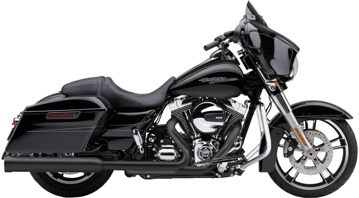 COBRA - 5201B - 4" NH SLIP-ONS BLACK INDIAN LEATHER BAG