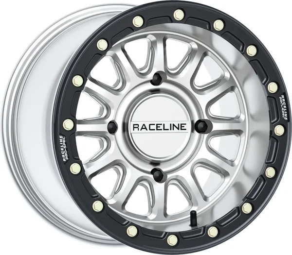 RACELINE - A14SB-51037+10 - Raceline A14 Alpha Beadlock Silver/Black