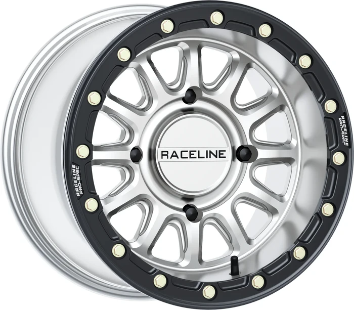 RACELINE - A14SB-51056+10 - Raceline A14 Alpha Beadlock Silver/Black