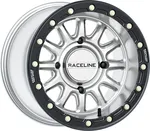 RACELINE - A14SB-51056+10 - Raceline A14 Alpha Beadlock Silver/Black