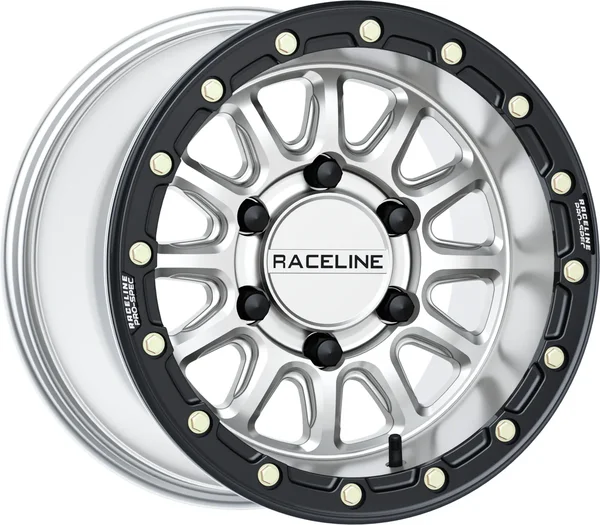 RACELINE - A14SB-51060+25 - Raceline A14 Alpha Beadlock Silver/Black