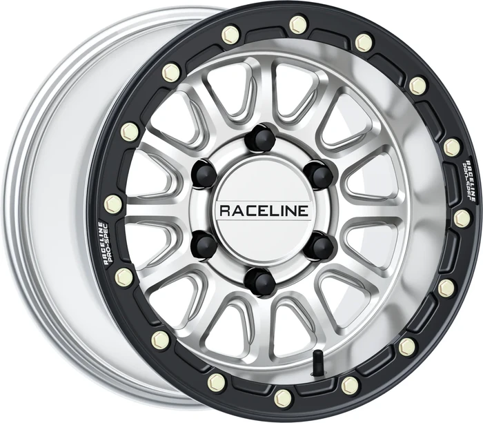 RACELINE - A14SB-51060+25 - Raceline A14 Alpha Beadlock Silver/Black