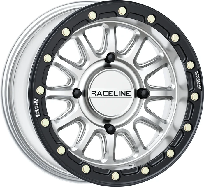 RACELINE - A14SB-57037+10 - Raceline A14 Alpha Beadlock Silver/Black