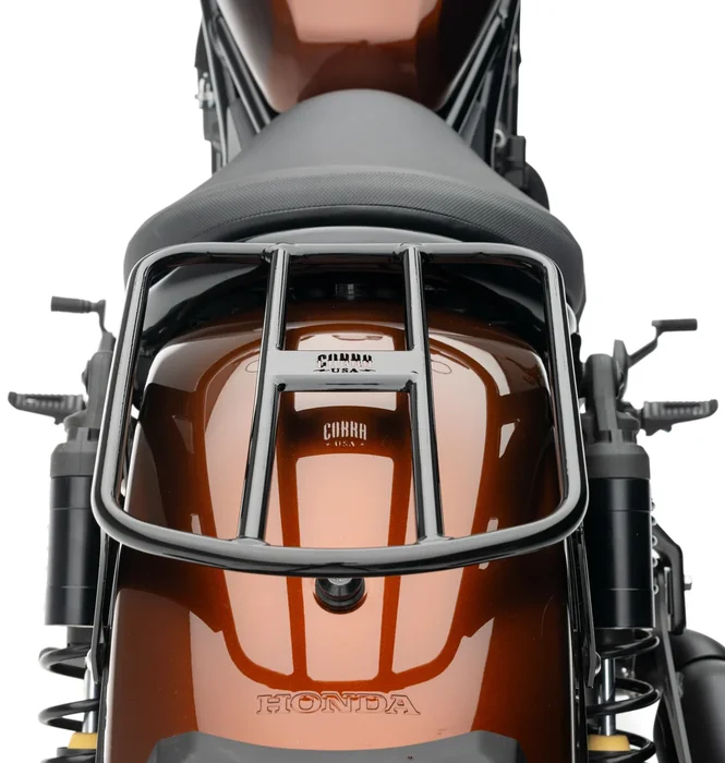 COBRA - 02-4109B - Solo Luggage Rack Lasered Cobra Logo