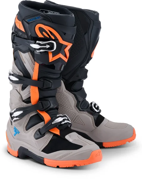 ALPINESTARS - 2010426-1562-8 - TECH 7 ENDURO BLK/WARM GRY/ORANGE FLUO 8