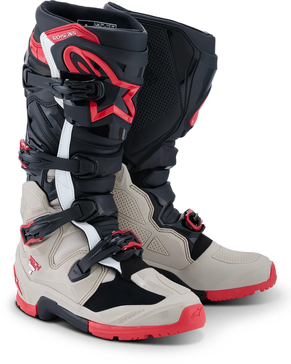 ALPINESTARS - 2010426-1903-11 - TECH 7 ENDURO BLK/LIGHT GRY/BRIGHT RED 11