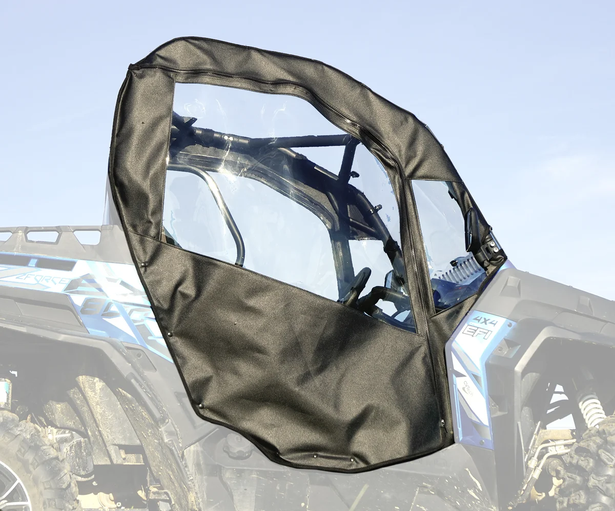 SEIZMIK UTV Soft Doors - Wind & Rain Protection for UTV Cab with Dual Zipper Access