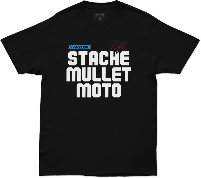 DBK - ATAP-STACHEMULL-XL - Stache Mullet Moto Tee