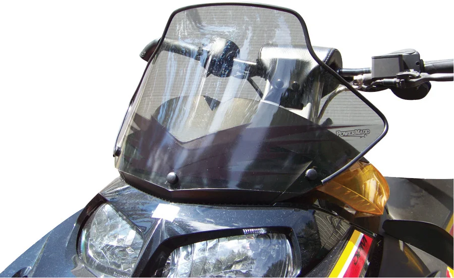 POWERMADD 12-Inch Cobra Windshield - Durable Polycarbonate Windscreen for Powersports