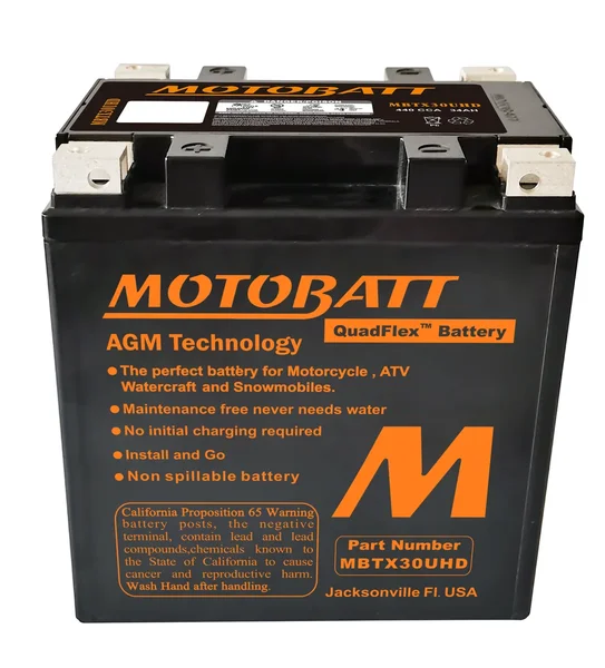 MOTOBATT - MBTX30UHD - MotoBatt Quadflex AGM Batteries