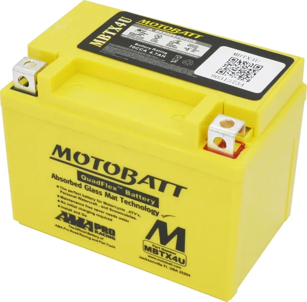 MOTOBATT - MBTX4U - MotoBatt Quadflex AGM Batteries