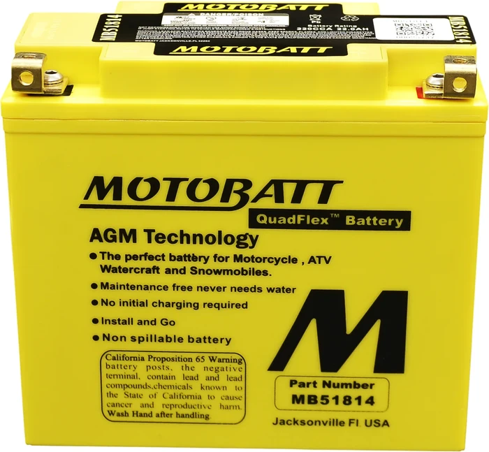 MOTOBATT - MB51814 - MotoBatt Quadflex AGM Batteries