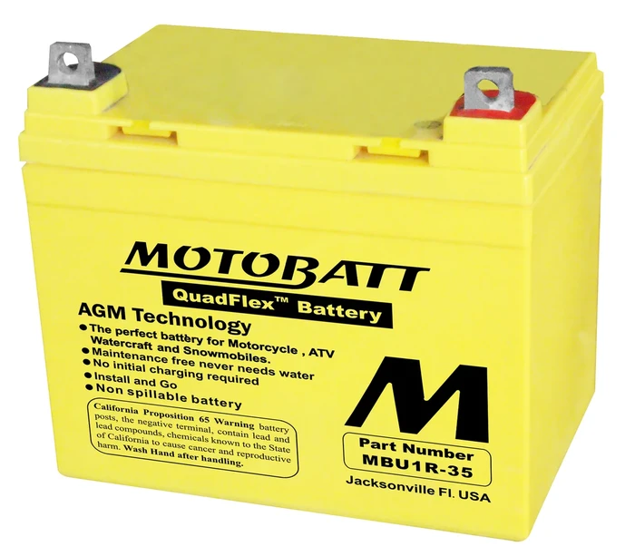 MOTOBATT - MBU1-35 - MotoBatt Quadflex AGM Batteries