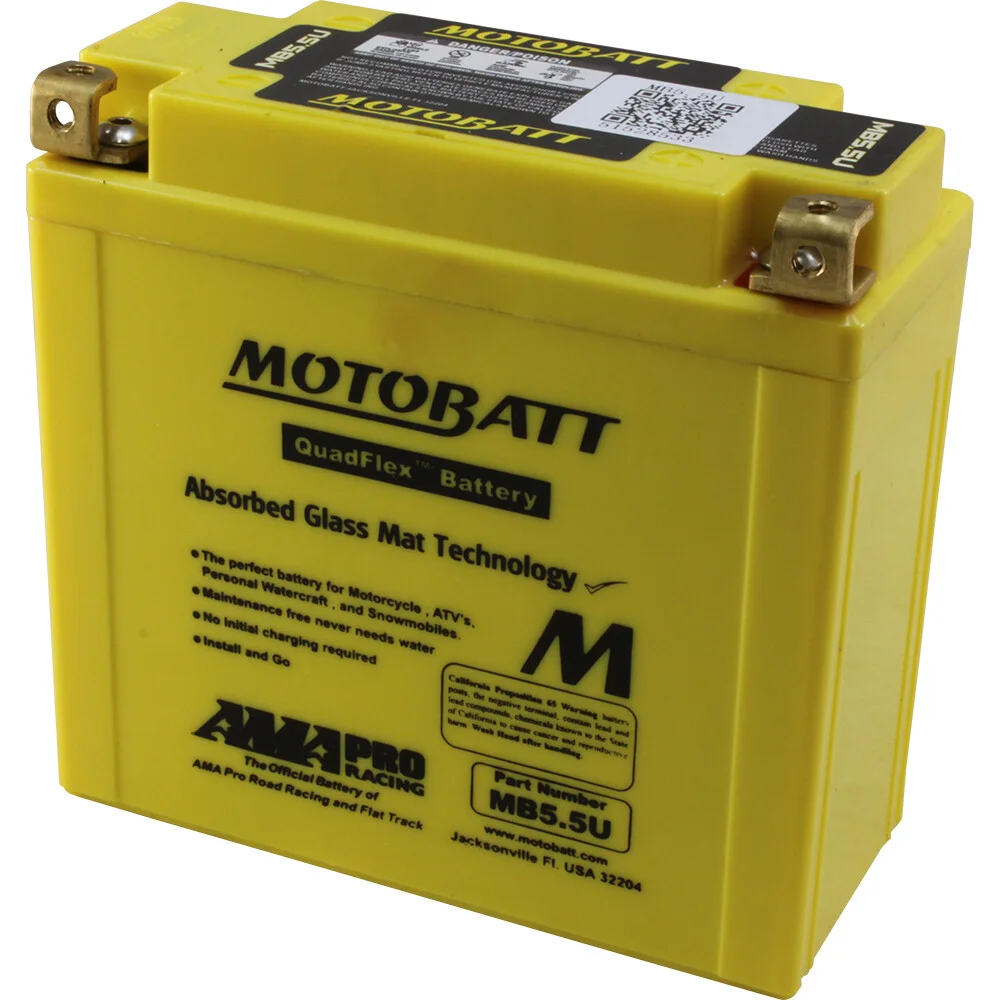MOTOBATT - MB5.5U - MotoBatt Quadflex AGM Batteries