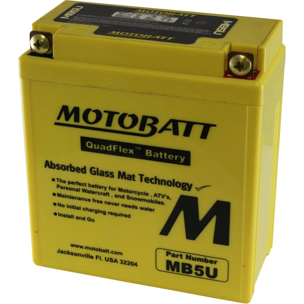 MOTOBATT - MB5U - MotoBatt Quadflex AGM Batteries