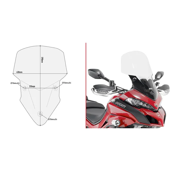 GIVI - D7406ST - Windscreen Specific