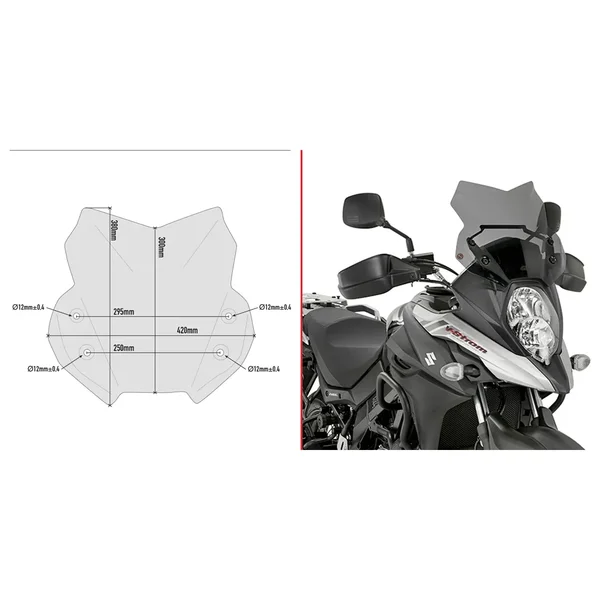 GIVI - D3112B - Windscreen Specific