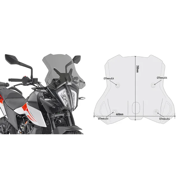 GIVI - 7710D - Windscreen Specific