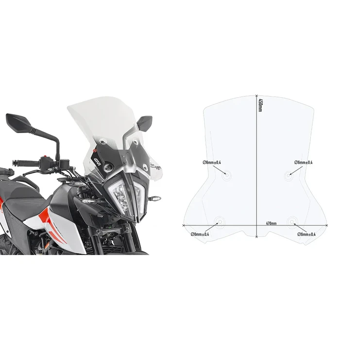 GIVI - 7710DT - Windscreen Specific