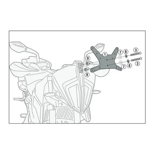 GIVI - D7711KIT - Windscreen Specific