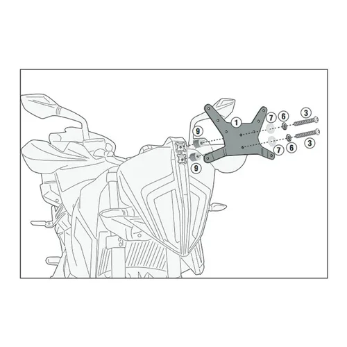 GIVI - D7711KIT - Windscreen Specific