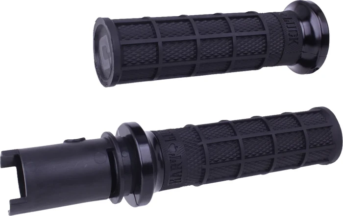 ODI - V31HTC-BB-B - LOCK-ON HART-LUCK; FULL-WAFFLE `23-24 CVO BLACK/BLACK