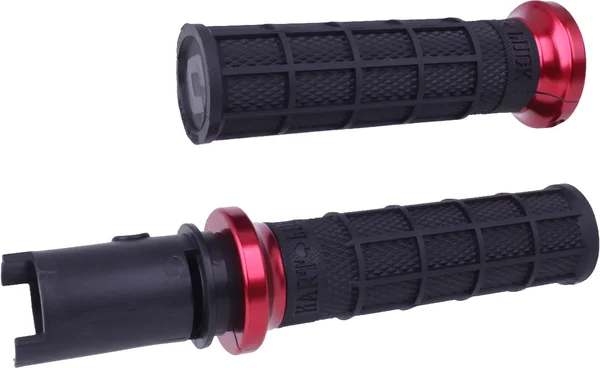 ODI - V31HTC-BB-R - LOCK-ON HART-LUCK; FULL-WAFFLE `23-24 CVO BLACK/RED