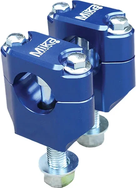 MIKA METALS Blue Rubber Mounted Clamp - Durable CNC Machined Clamps for Handelbars